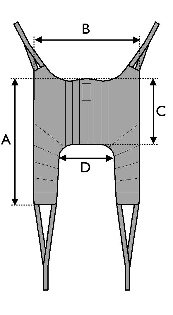 Universal High Sling Sizing Diagram